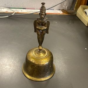 Double headed brass bell